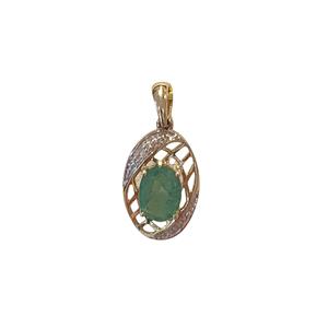 <p>Emerald and Diamond Pendant</p>